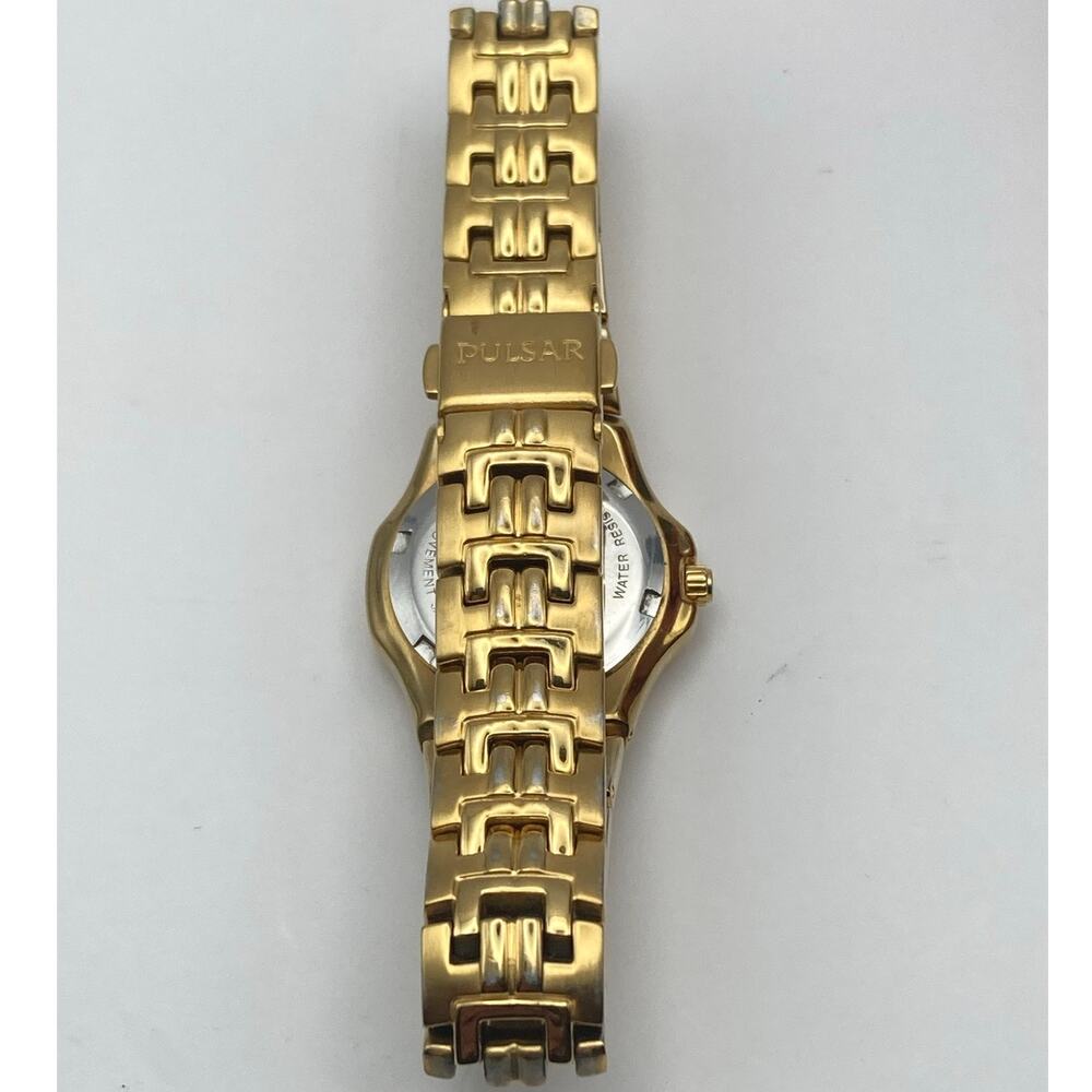 Pulsar Women's Dress Watch 28mm - New Battery - WR 5Bar Wrist 6.75" VX51-X416 - Picture 7 of 11